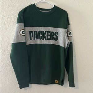 Green Bay Packers Green and Gray Sweater
